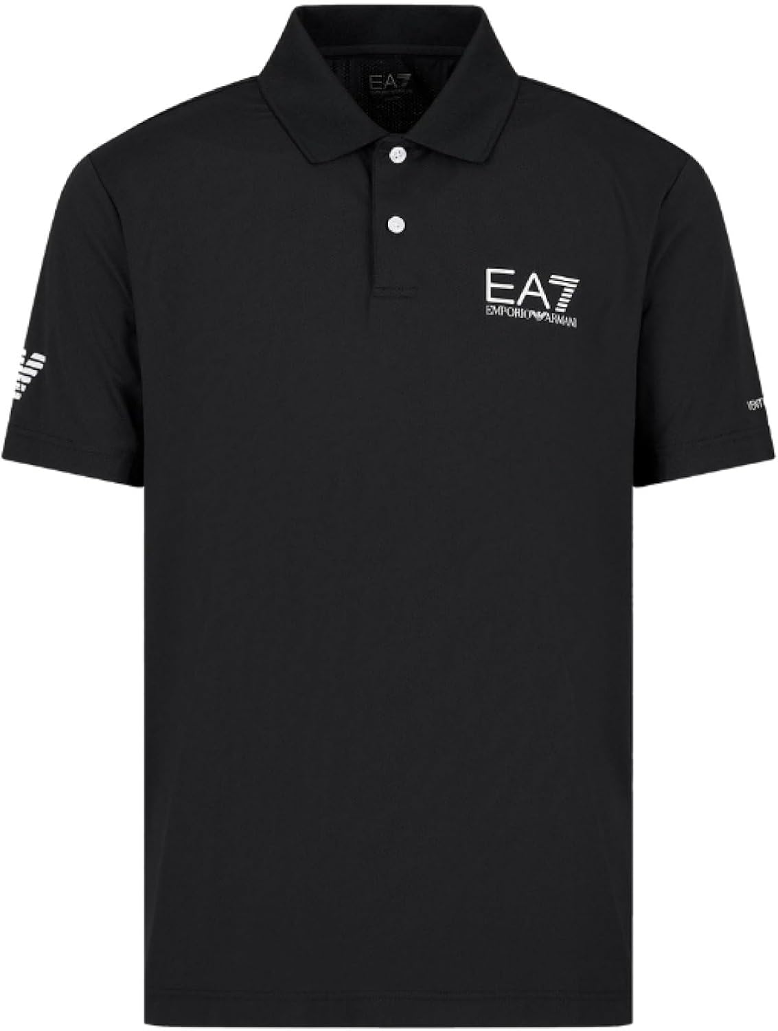 EA7 Emporio Armani Tennis Pro Technical Polo Shirt - Black