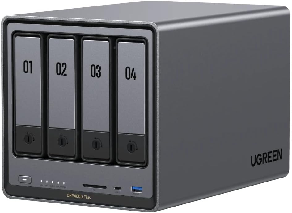 UGREEN NASync DXP4800 Plus NAS Desktop Intel® Pentium® Gold 8505 8 GB DDR5 0 TB UGOS PRO
