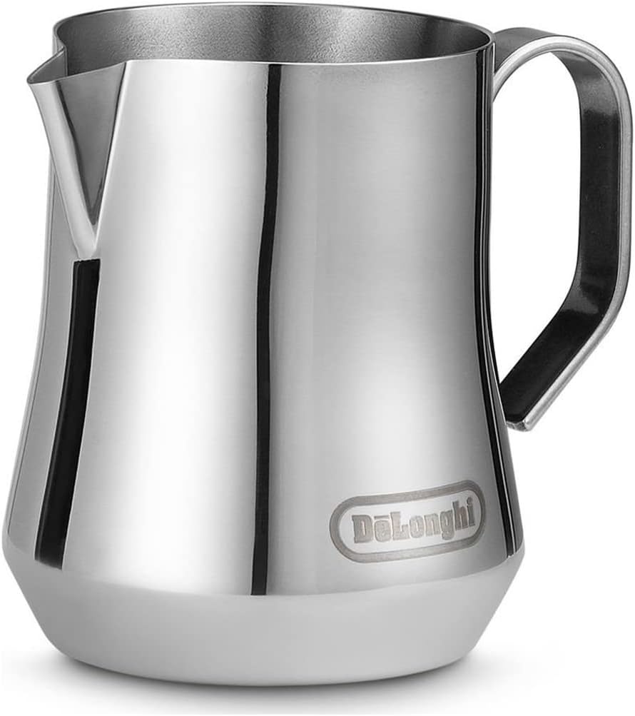 De'Longhi DLSC060 Milk Frothing Jug, 12 oz, Stainless Steel