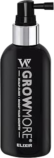 Watermans Grow More, Hair Growth Serum, Visibly Thicker and Stronger Hair, Vegan, Scalp Treatment, DHT Blocker, Rosemary Oil, Biotin, None Medical - Improves scalp density 3.4 Fl Oz