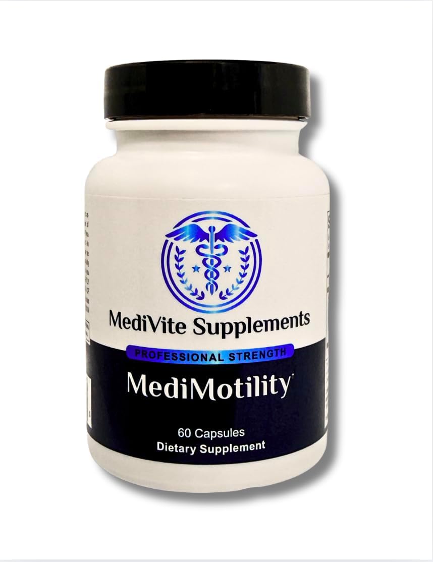 MediMotility 60ct – Physician-Approved Supplement for Healthy Gut Motility & Digestive Function – with Ginger Root & Artichoke Extract – GI & Bloating Support for Men & Women