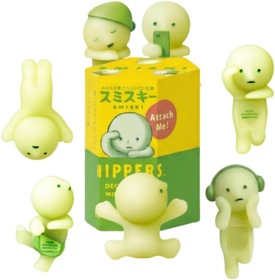 Item Nave Glow in Dark Mini Figures Collection, Luminous Desk Decor, Cute Display Collectible for Bedroom Office (Random Style, 1 Pack) (hiper Series)