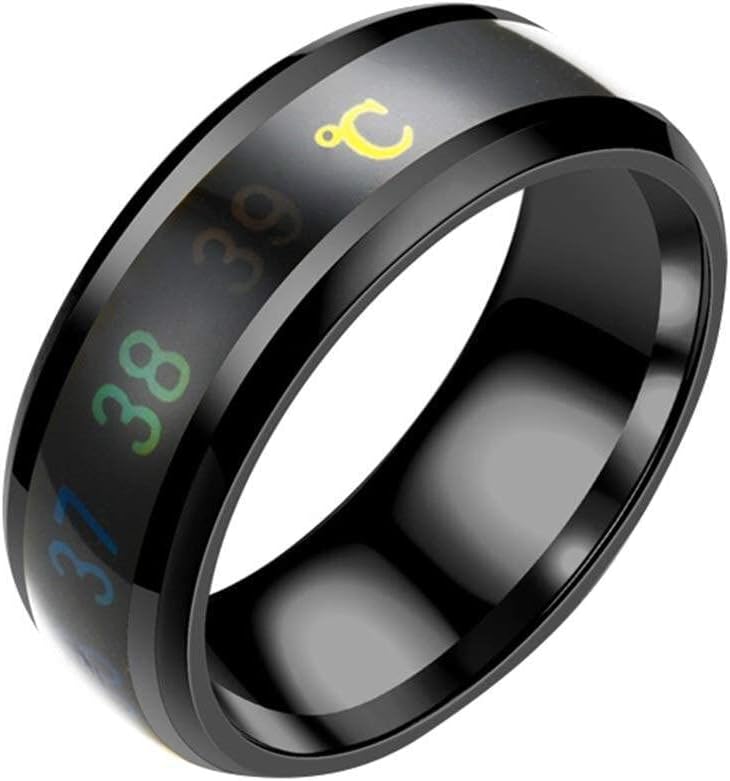 Smart Temperature Stainless Steel Ring Couple Lover Color Change Mood Unisex Ring Hand Jewelry Dexterous and professional