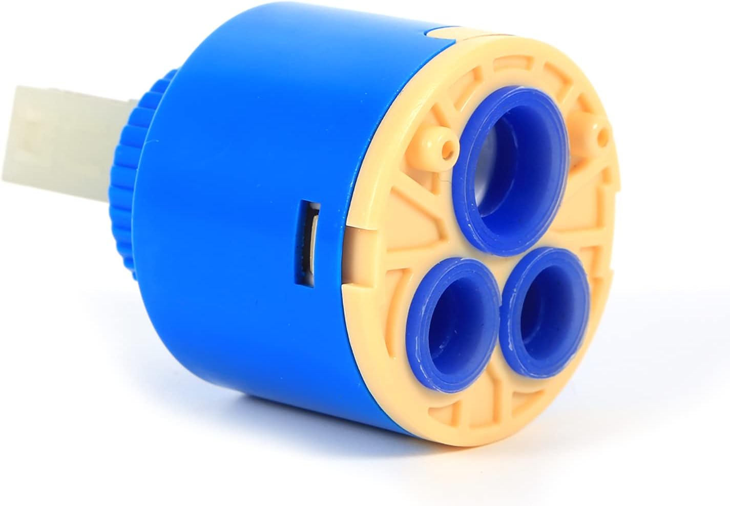 35mm / 40mm Ceramic Cartridge Water Mixer, Blue Practical Replacement Ceramic Disc Cartridge, PP Plastic Mixer Tap Inner Control Faucet Valve Repair Replacement for Bathroom Kitchen (40mm)