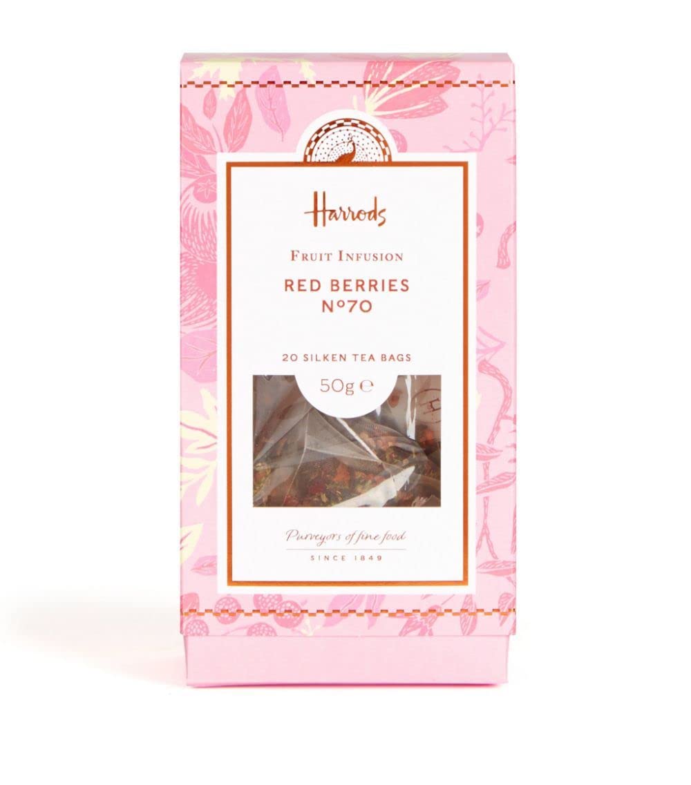 Harrods, Red Berries No. 70 Infusion 20 Count Silken Tea Bags (1 Pack)