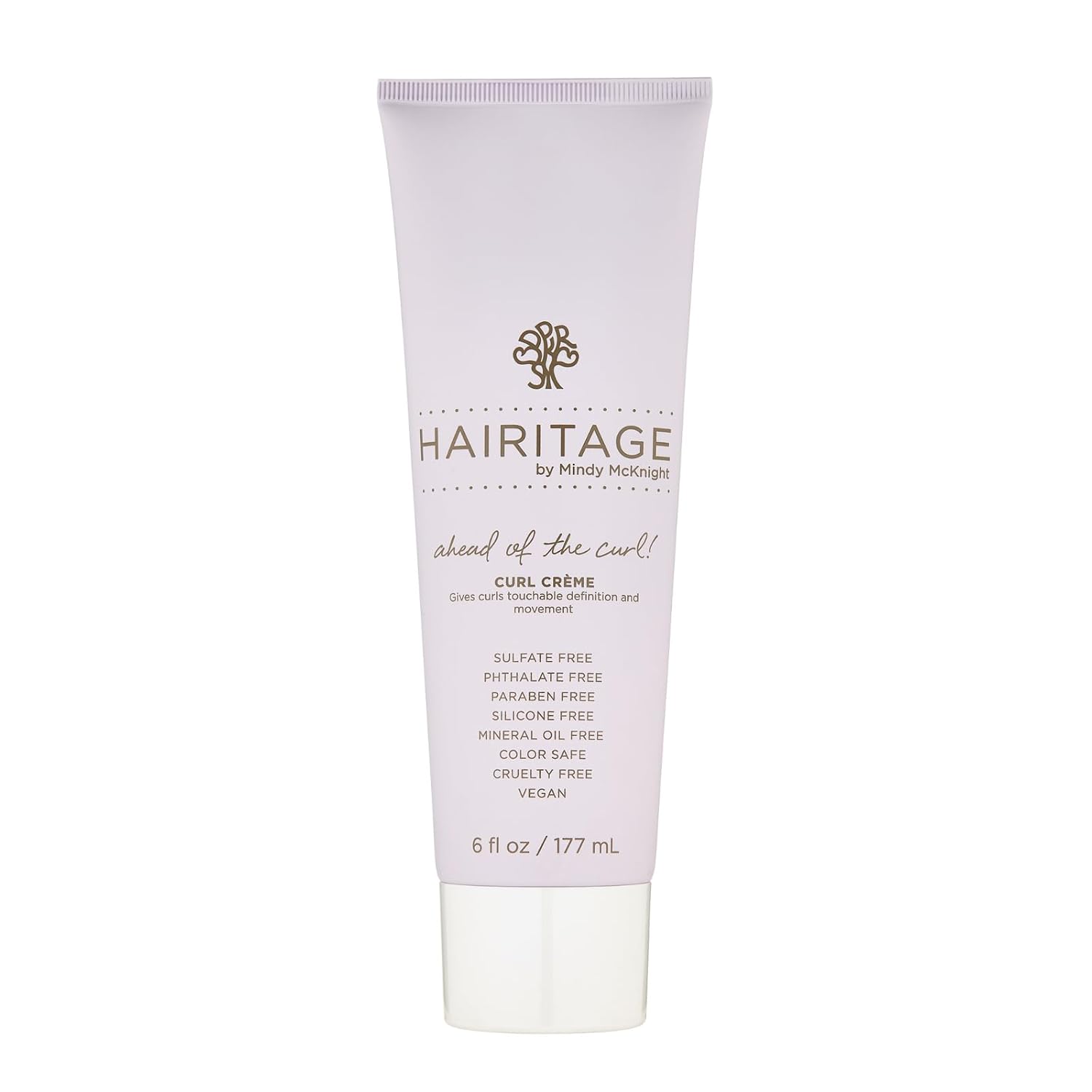 Hairitage Hydrating Jojoba Oil Curl Cream for Curly Hair - Moisturizing Anti Frizz Styling Product for High Definition Curls for Women + Men - Bounce + Shine for Fine + Thick Hair - Color Safe + Vegan