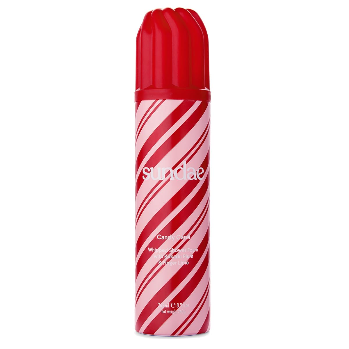 sundae Limited Edition Candy Cane Whipped Body Wash Shower Foam 8.9 fl oz, 265ml