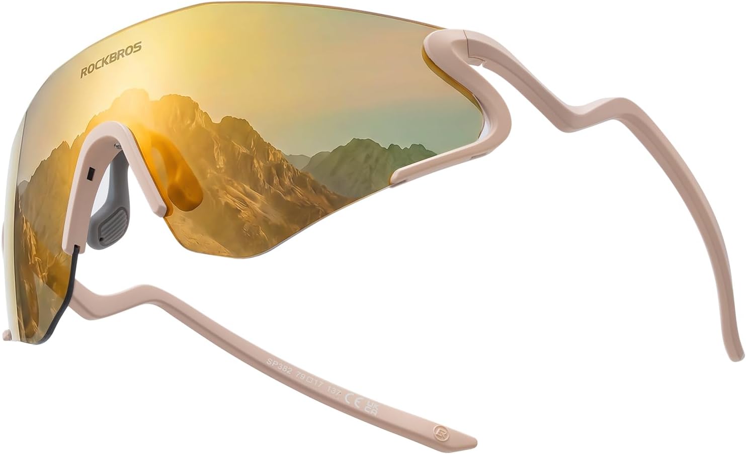 ROCKBROS Photochromic Cycling Glasses for Men Women, 24g UV400 Bike Glasses for Baseball Running Cycling Fishing