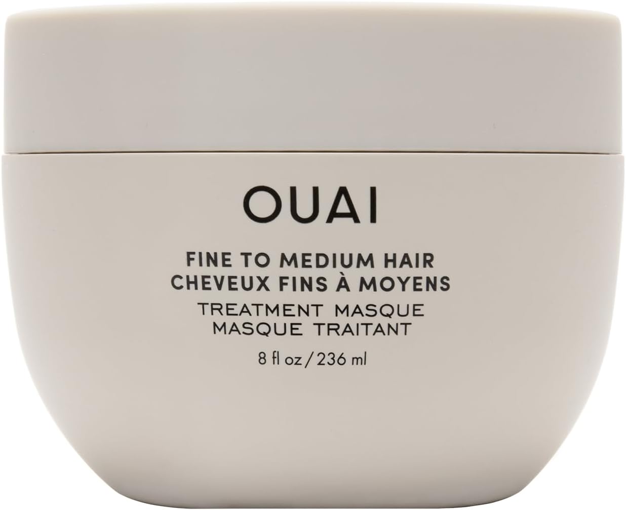 OUAI Fine to Medium Hair Treatment Masque - Hair Mask for Hair Repair, Hydration and Shine - With Shea Butter, Keratin and Panthenol - Paraben, Phthalate and Sulfate Free Hair Care - 236ml