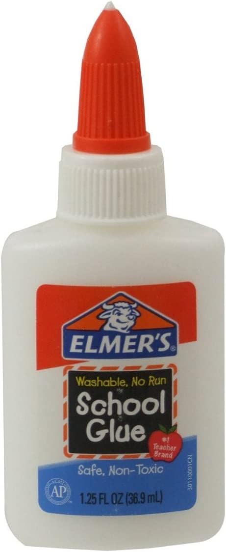 Elmer's E301 School Glue, Washable No-Run, 1.25 Ounces (Pack of 12) - 1
