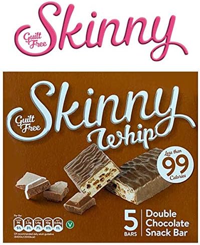 Skinny Whip Snack Bars Less Than 99 Calories 20 Boxes of 5 Bars {Double Chocolate}