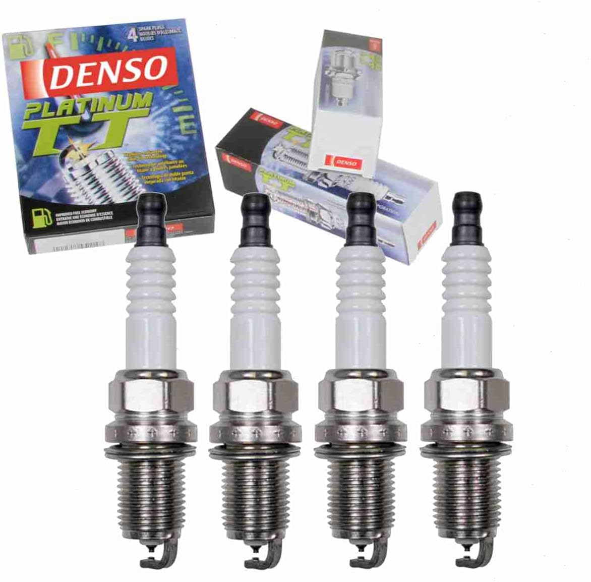4 pc DENSO Platinum TT Spark Plugs for Toyota Corolla 1990-2010