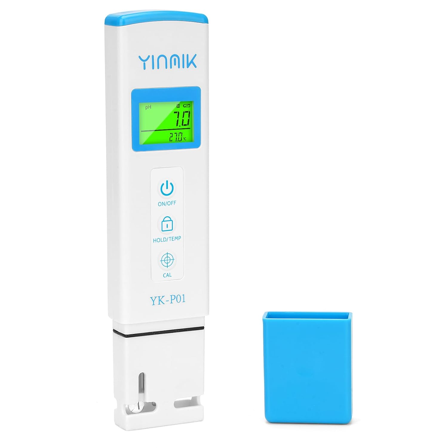 YINMIK Digital pH Meter, 2-in-1 pH Tester for Water with Calibration Buffer