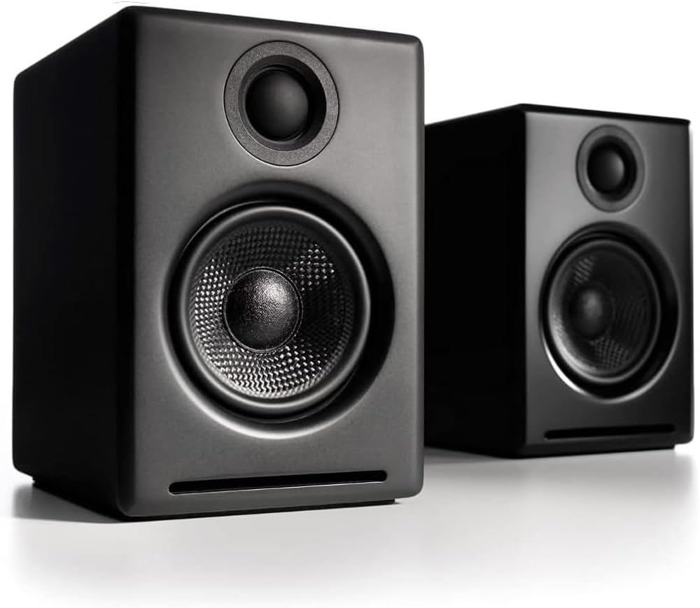 Audioengine A2 Plus Wireless Bluetooth Desktop Speakers - 60W Computer Speakers for Music and Gaming