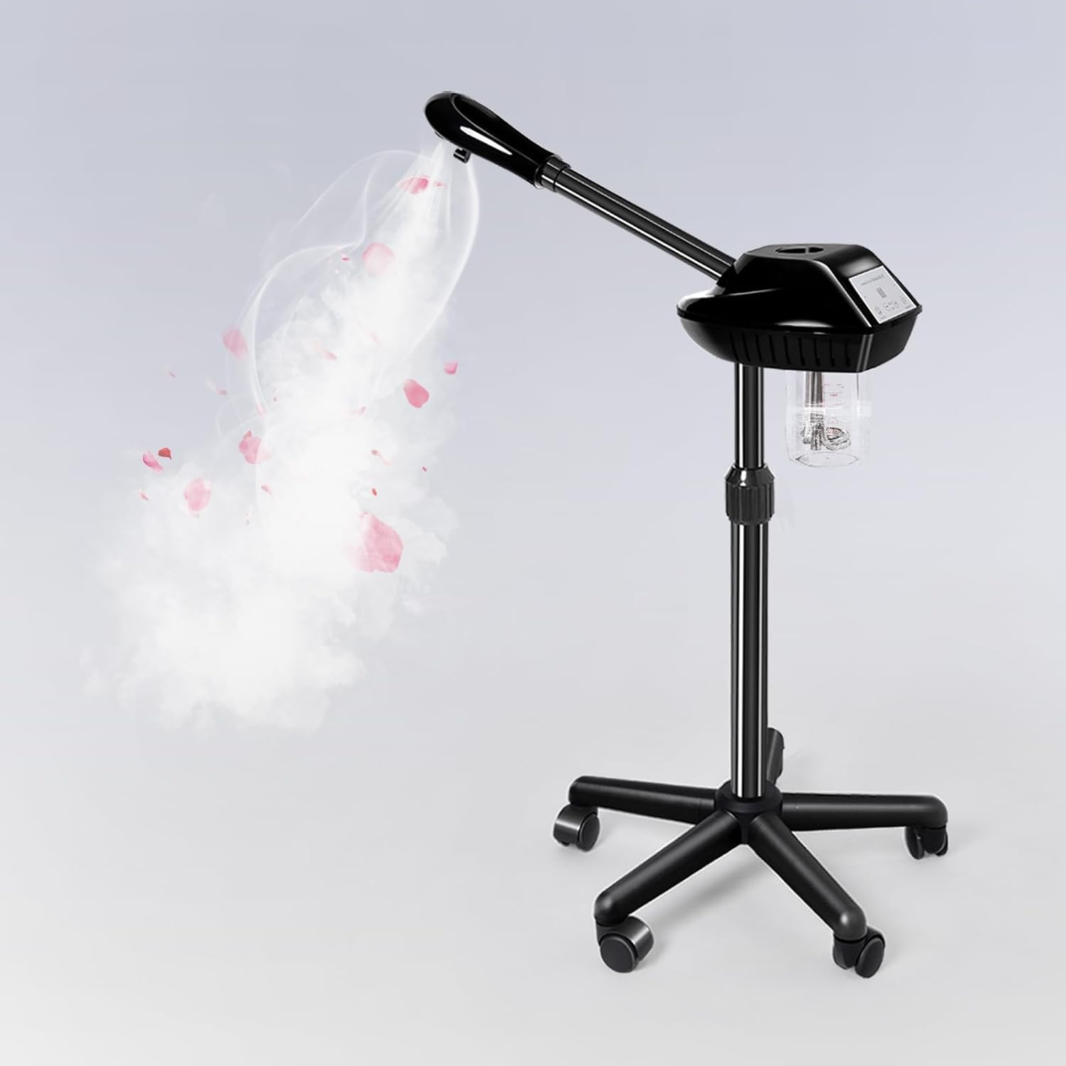 Retain Time Adjustable Height Facial Steame for Home & Beauty Salon | Rollable Facial Steamer with Powerful Steam Output, Adjustable Height Face Steamer