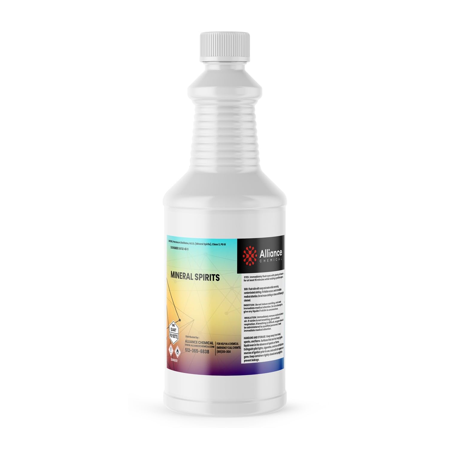 Alliance Chemical Mineral Spirits - Odorless Paint Thinner & Solvent - 1 Quart
