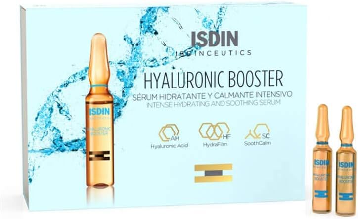 ISDIN Isdinceutics Hyaluronic Booster (30 ampoules) | Intensive hydrating and soothing serum