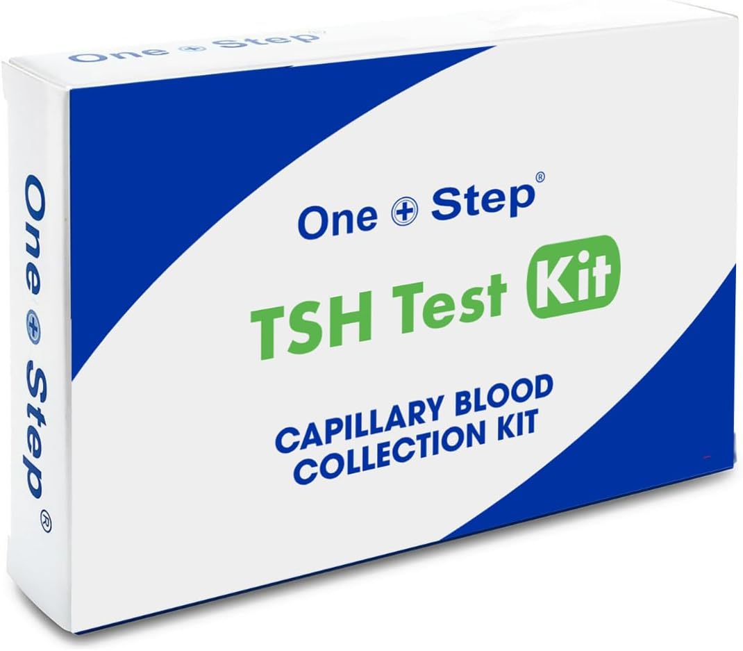One Step: Thyroid Stimulating Hormone (TSH) Home Blood Test Kit – Lab-Verified Thyroid Function Test for Hypothyroidism & Hyperthyroidism – Fast 2-3 Day Results – at-Home Health Testing Kit
