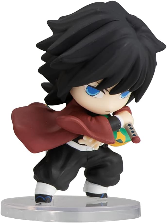 Chibi Masters Bandai Giyu Tomioka Demon Slayer Figure | 8cm Tomioka Anime Figure From Demon Slayer Anime And Manga | Collectable Anime Merch Figures Make Great Anime Gifts