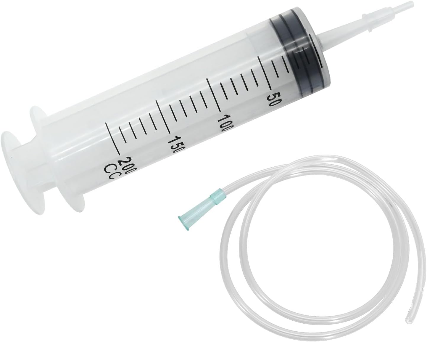 200ml Large Syringe ,Plastic Syringe with 40 Inches Plastic Tubing for Scientific Labs,Liquid,Plant Irrigation,Perfumes,Inks,Feeding Pets