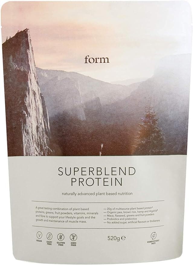 Form Superblend Protein - Vegan Protein Powder with Superfoods, Vitamins and Minerals - 20g of Plant Based Protein per Serving (Vanilla)