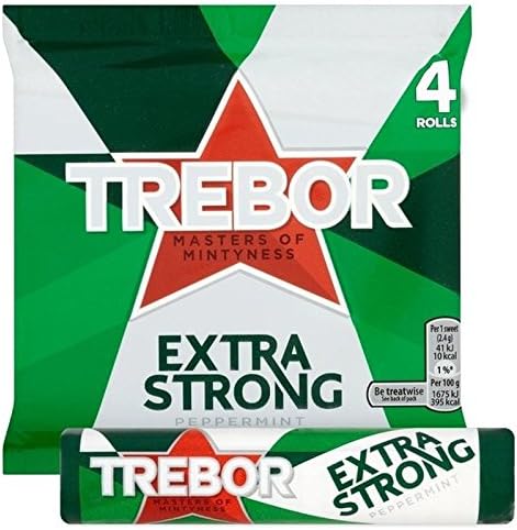 Trebor Extra Strong Peppermint Mints Pack of 6, 41g.