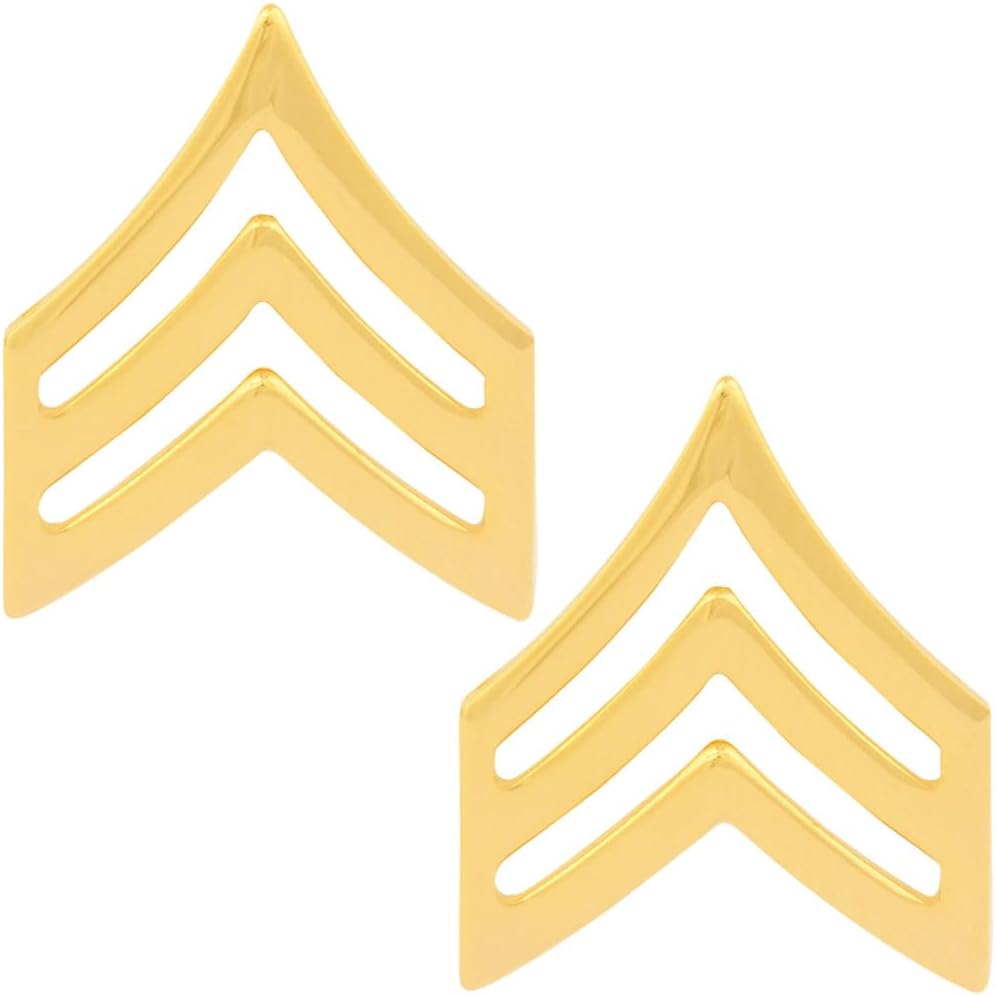 Law Enforcement, First Responder, Fire, Police and EMS Sergeant Chevron 1 pair