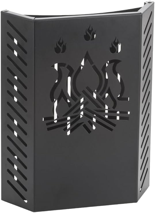 LIMAC KALAMI Design 4, Height 40 cm, The Child Protector Ideal for Sufe Wood and Pellets, Burning Protection Glass Stove or Fireplace, Anti Scald Children, Animals. Made in Italy, Firestyle Patent,