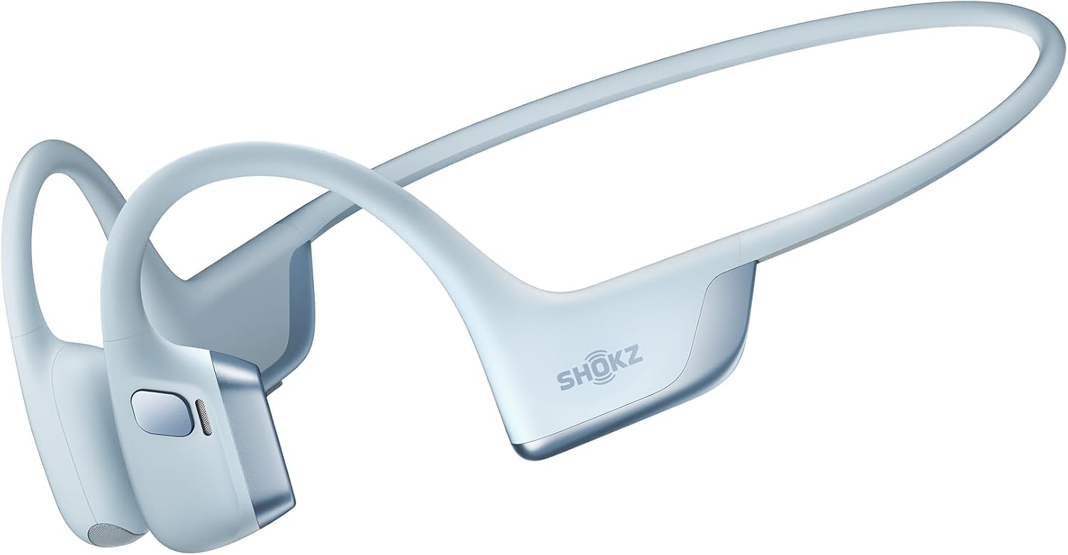 SHOKZ OpenRun Pro 2 Bone Conduction Bluetooth Sport Headphones, Blue