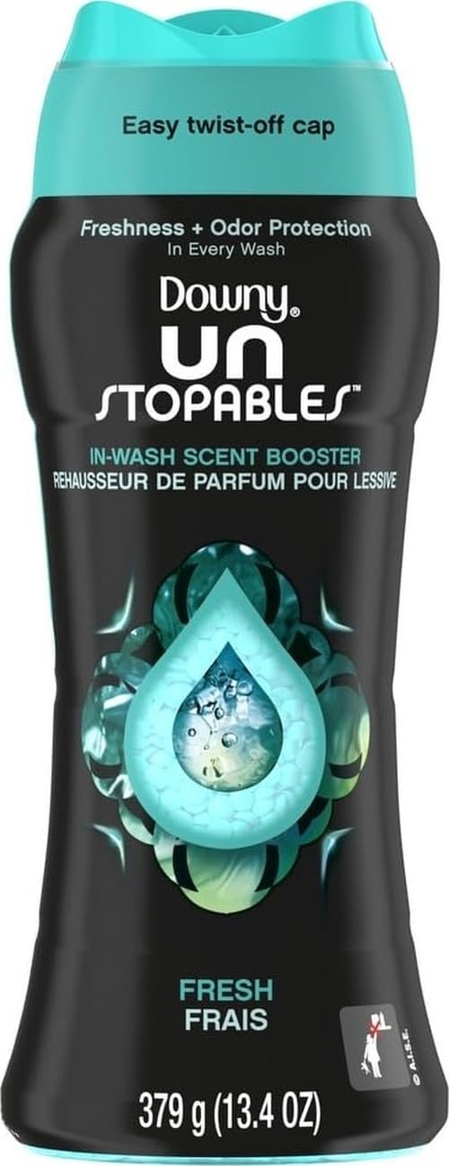Downy Unstopables In-Wash Laundry Scent Booster Beads, Fresh, 13.4 oz