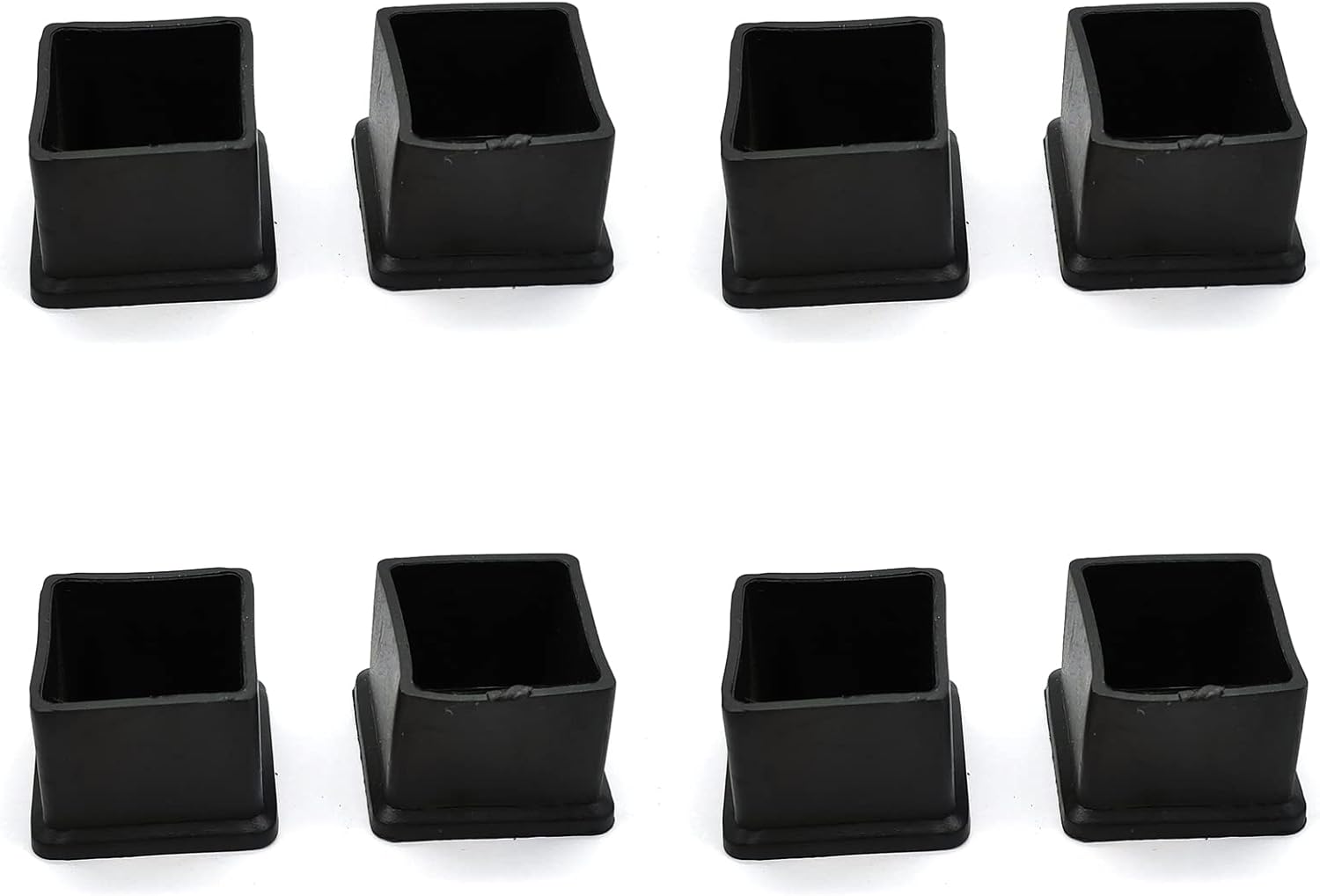 Square Rubber Leg Tips,Leg Caps for Chairs,Dining Room Chair Leg Caps,1.18x1.18/30x30mm(Lxw),8 Pcs