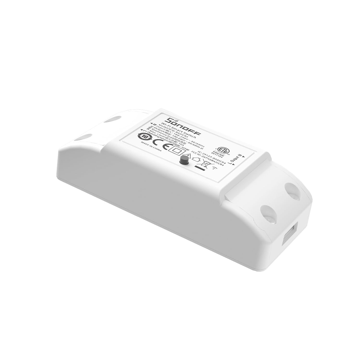 SONOFF Smart WiFi Light Switch 10A 2400W, Wireless Relay Switch Universal DIY Module for Smart Home Automation, Works with Alexa/Google Home/eWelink/IFTTT, No Hub Required, BASICR4