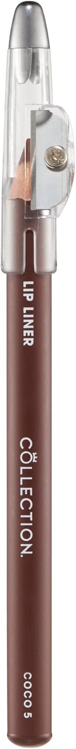 Collection Cosmetics Long-Lasting Lip Liner Pencil with Sharpener, Coco