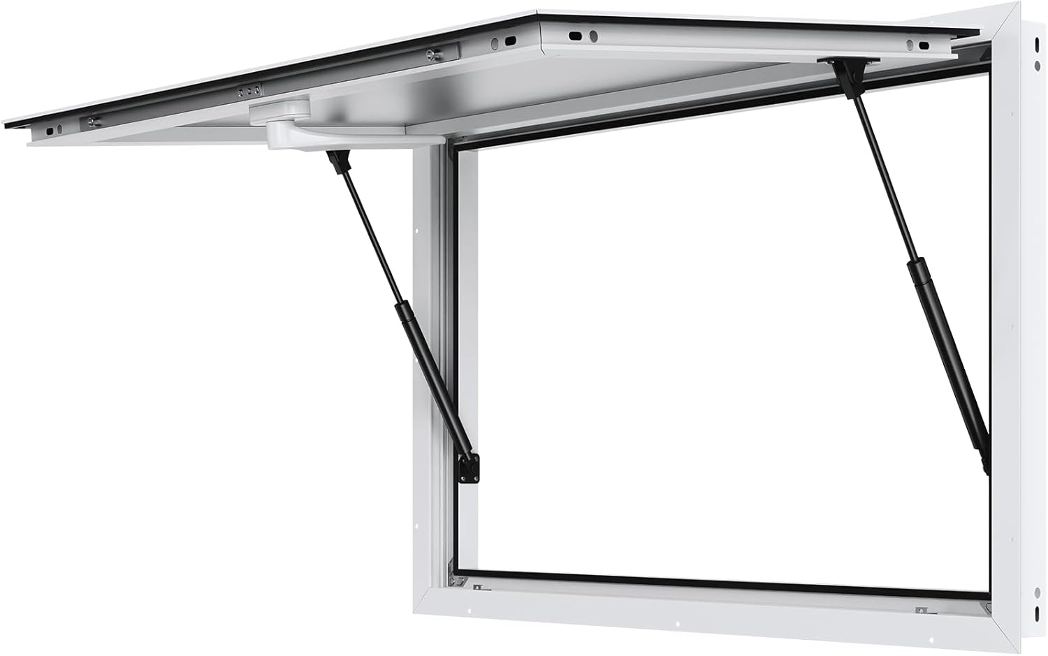 VEVOR Concession Window for Food Truck, 36"x24" Aluminum Alloy Food Truck Service Window, Up to 85 Degrees Stand Serving Window with Awning Door & Drag Hook, for Food Trucks Concession Trailers