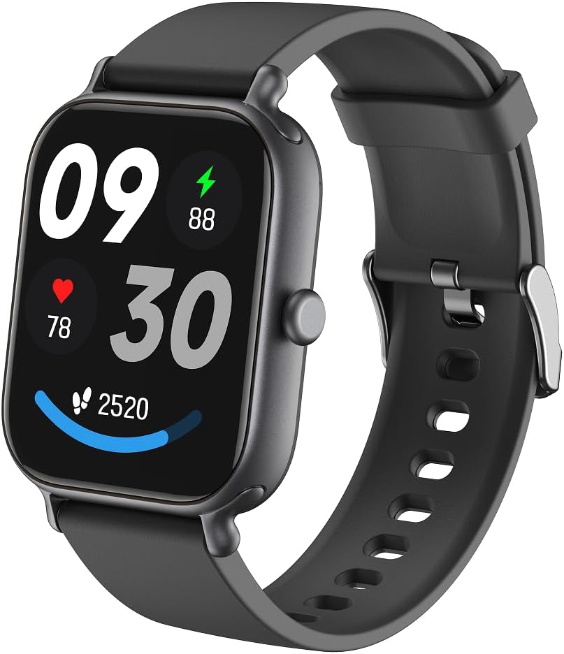 Smart Watch (Answer/Make Calls) for Women Men,1.96" Fitness Tracker with Heart Rate Sleep Monitor,100+Sport Modes IP68 Waterproof Step Counter Calorie Tracking Smartwatch Fitness Watch for iOS Android