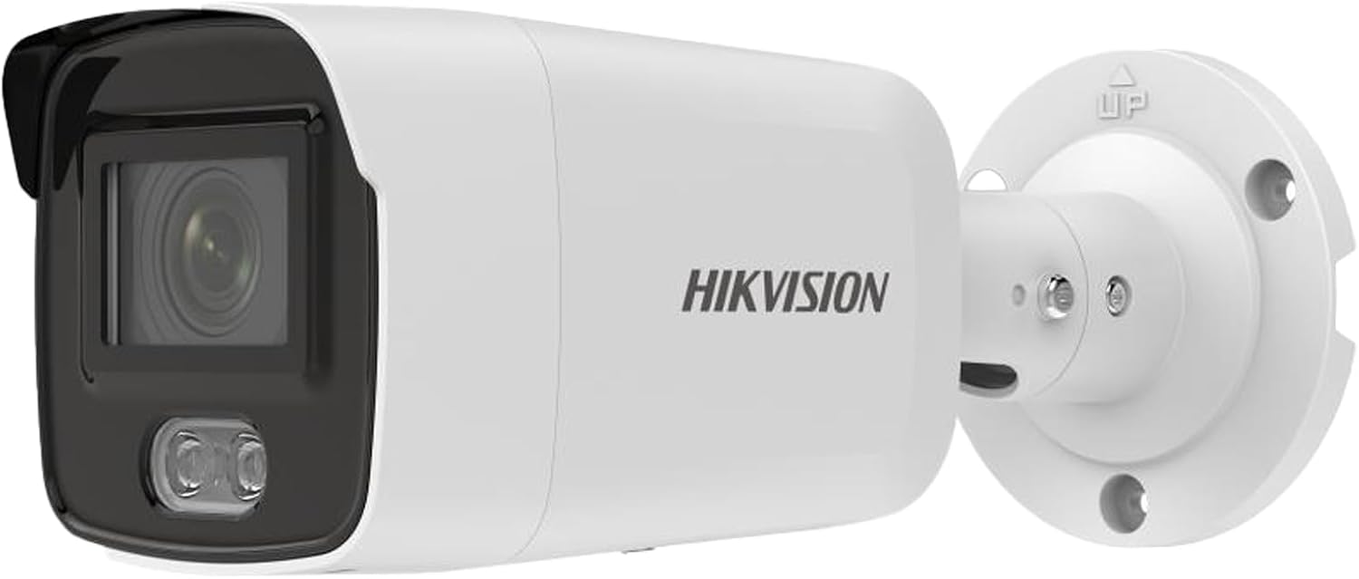 Hikvision IP Camera Compatible DS-2CD2047G2-LU 2.8mm Lens Original 4mp Color Vu Fixed Mini Bullet Network Camera,H.265+,IP67,Built-in Mic,Support Face Capture