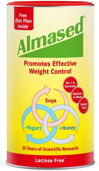 Almased Lactose-Free Meal Replacement Shake - Protein Powder for Weight Loss, 500 g