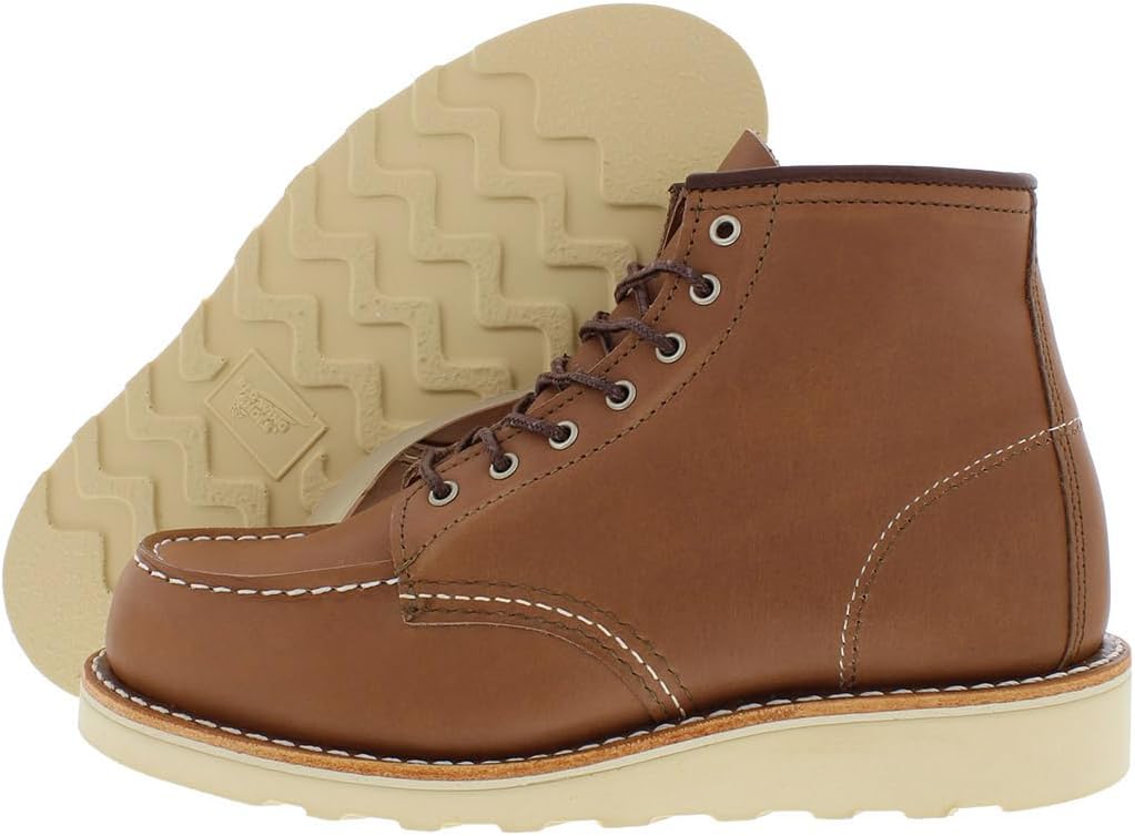 Red Wing 6" Classic Moc Womens Shoes Size 7, Color: Mocha-Brown