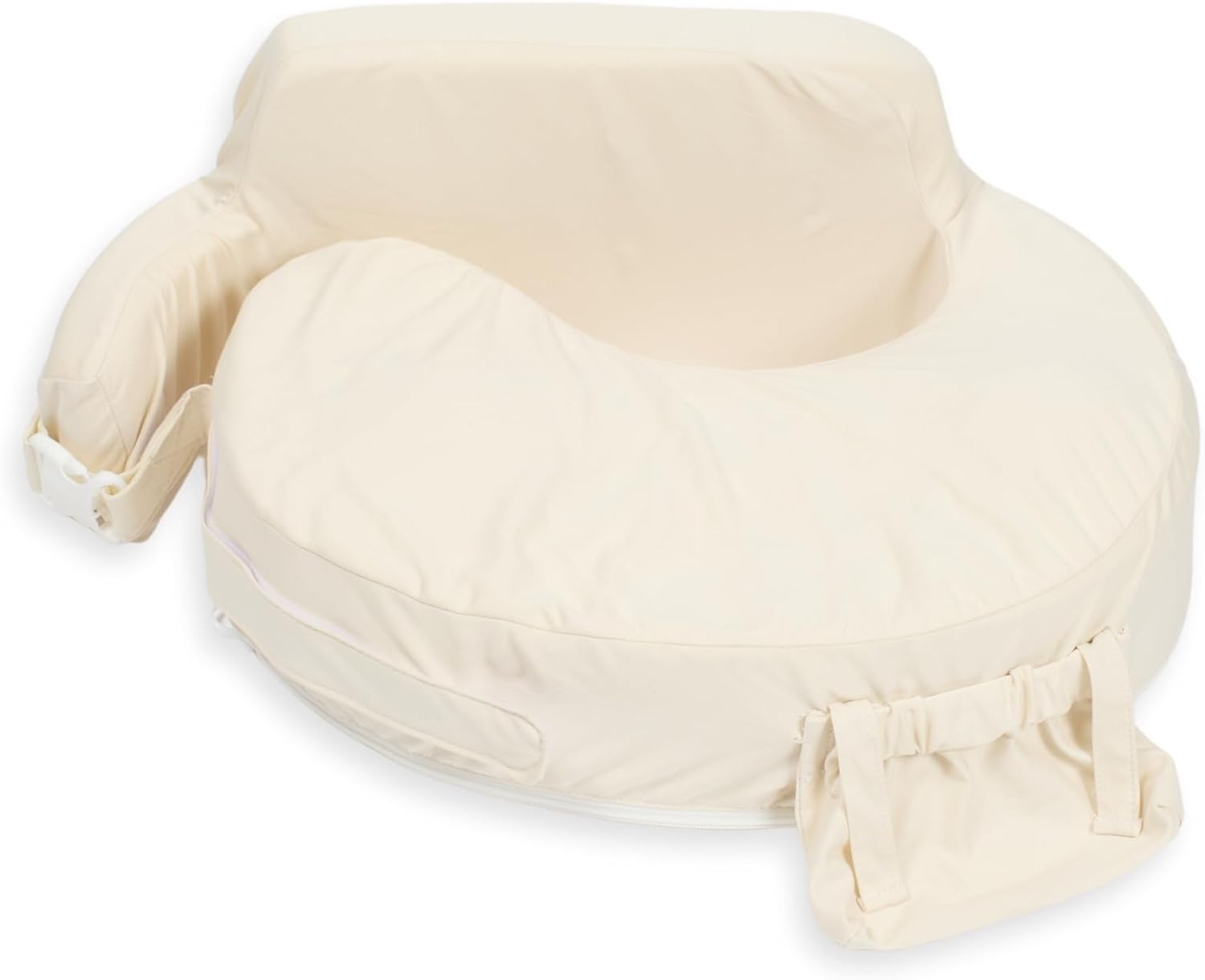 My Brest Friend Super Deluxe nursing pillow, improved comfort and ergonomic cushion for maximum support for mum and baby, adjustable and with practical side pocket, 100% organic cotton