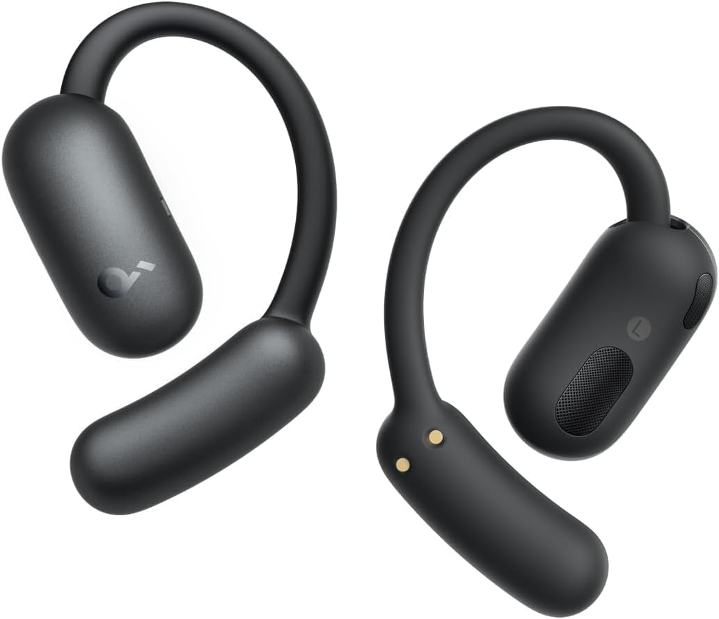 soundcore AeroFit 2 by Anker, Open-Ear Headphones, Adjustable Ear Hooks, Snug Fit, Rich Bass, Hi-Res Wireless Audio, 42H Play, Bluetooth 5.4, Wireless Charging, IP55, AI Clear Calls (Renewed)