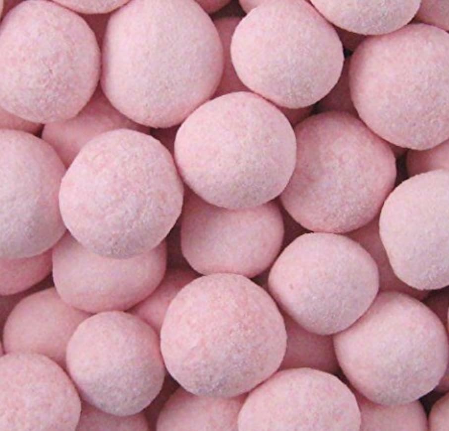 Strawberry Bon Bons 500g – Bon Bon – Bonbons Soft Centres, Pink Sweets for Baby Shower, Fruit Mix, Old Fashioned, Retro Sweets, UK Made