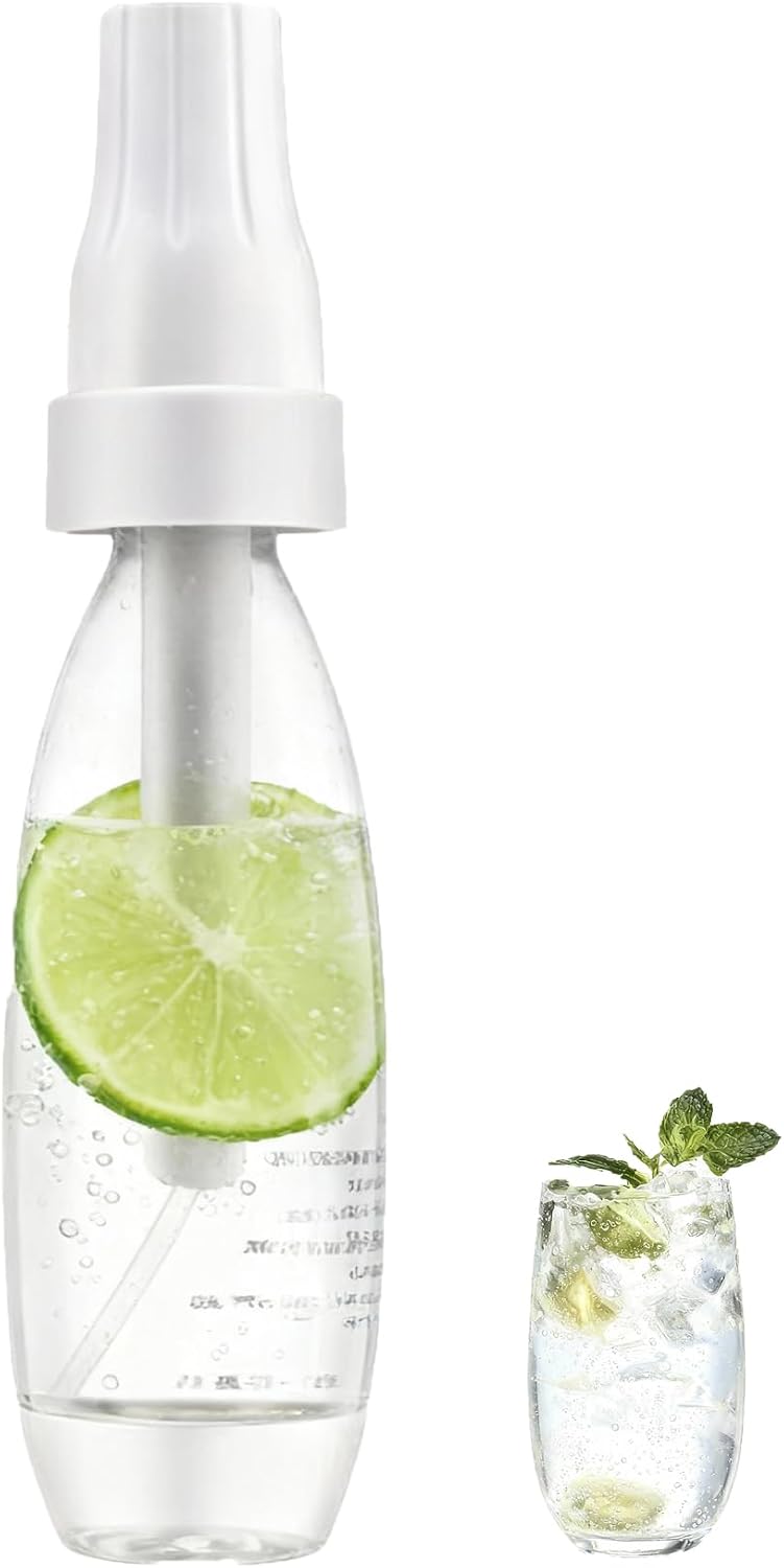 Portable Soda Maker Machine 34 Oz Sparkling Water Maker for Home Travel Instant Carbonation CO2 Cartridges Not Included
