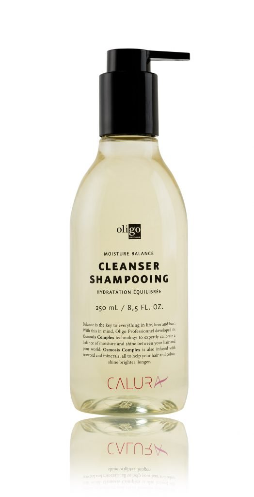 OLIGO PROFESSIONNEL - Calura Moisture Balance Cleanser - Men and Women - Paraben Free - For Oily Hair - Promotes Longevity of Color - Revitalizes Shine - Sulfate Free - Moisturizing Formula - 8.5oz