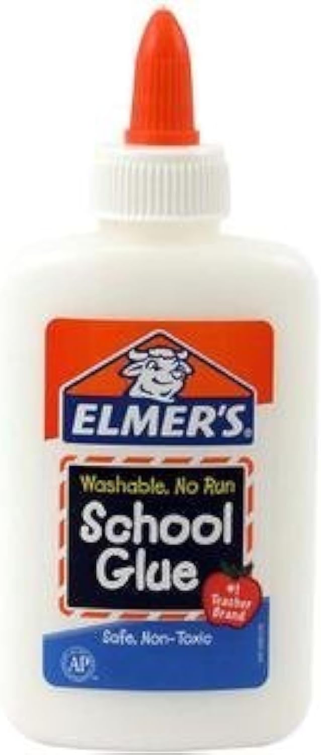 Elmer's E301 School Glue, Washable No-Run, 1.25 Ounces (Pack of 12)