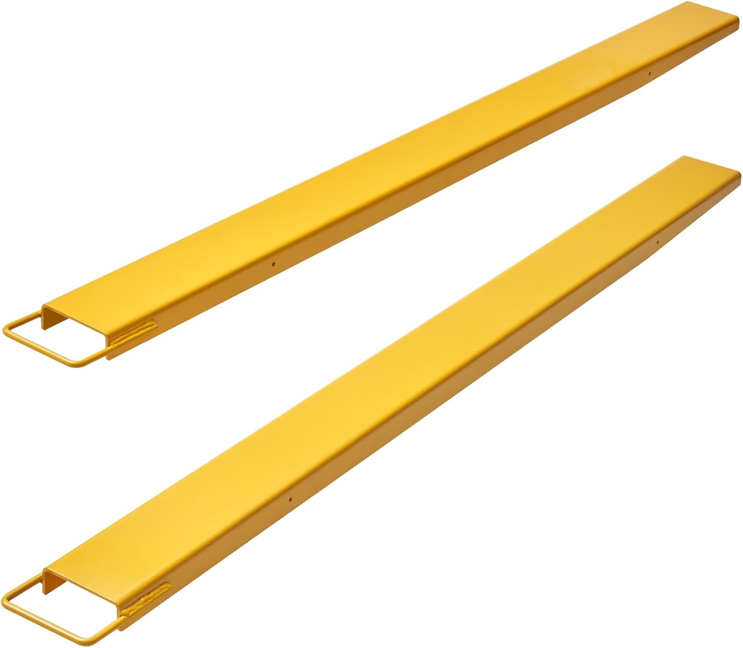 BestEquip Forklift Extensions, 84 inch Fork Extensions 4.5 inch Width, Heavy Duty Steel Pallet Fork Extensions, 1 Pair Forklift Extensions for Forklift Lift Truck Forklift Loaders
