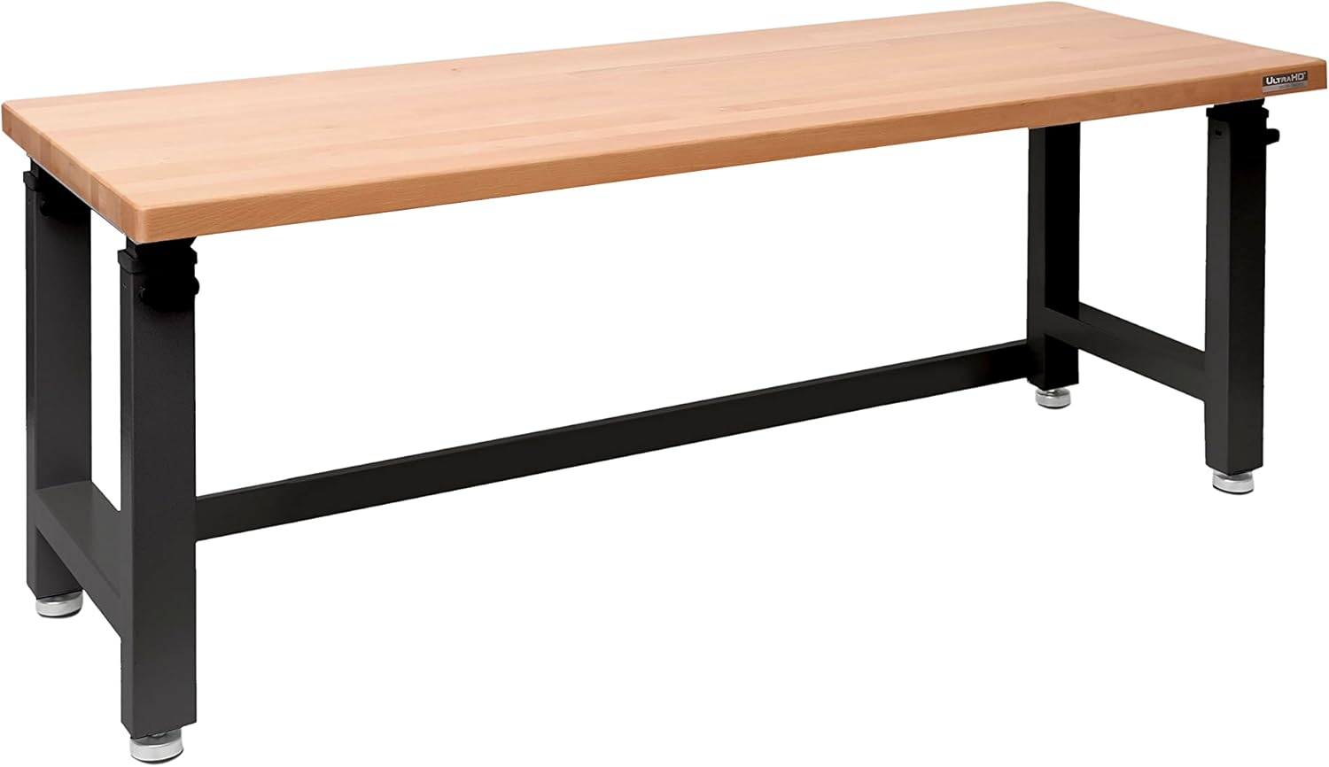 Seville Classics UltraHD Heavy Duty Workbench Table w/Solid Wood Top, 1000 lbs. Weight Capacity Workstation for Garage, Warehouse, Workshop, Granite, 72" W x 25" D x 37.5" H Desktop