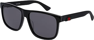 Gucci GG 0010 S- 001 BLACK/GREY Sunglasses,male, 58-16-145