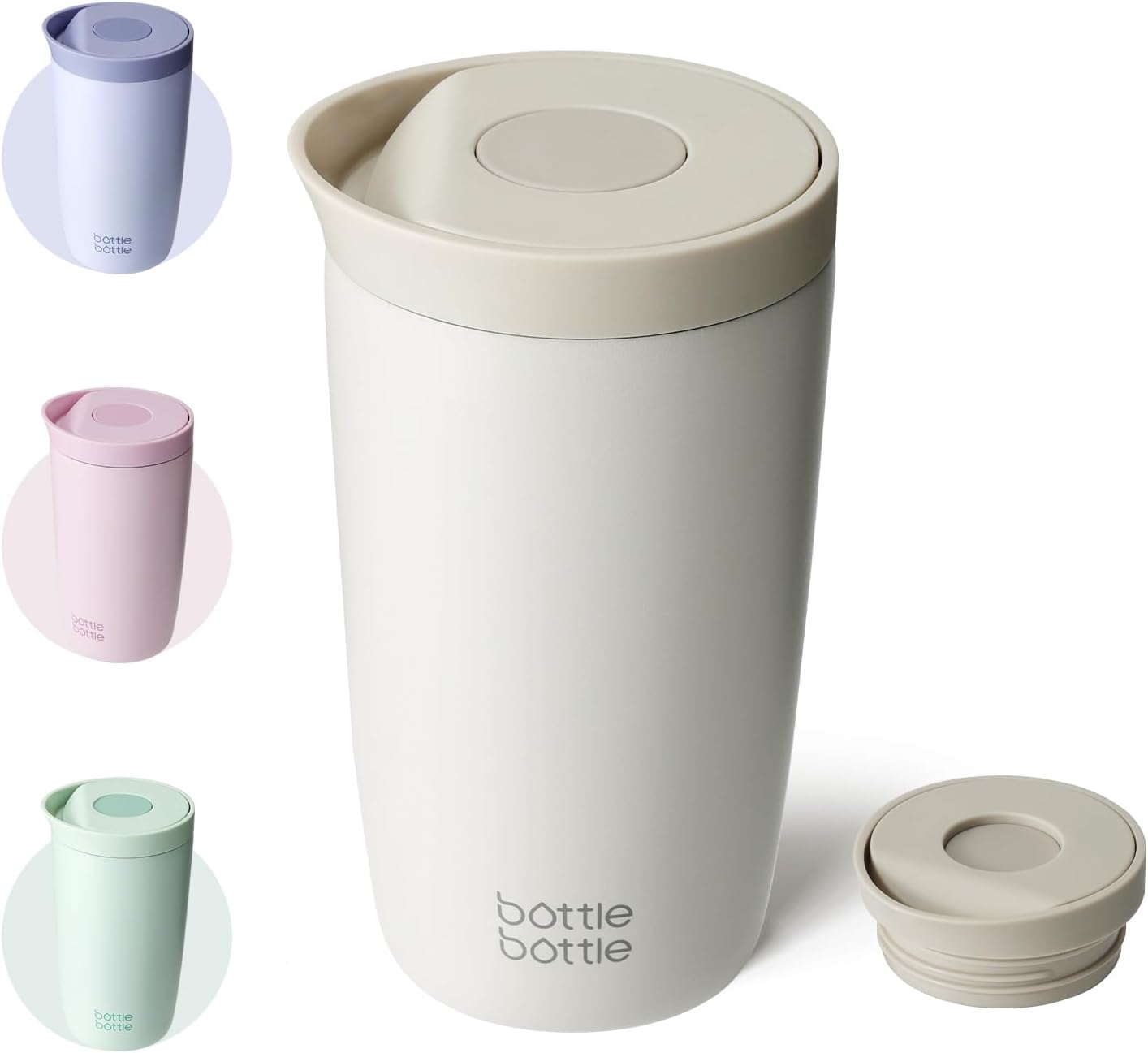 BOTTLE BOTTLE Travel Mug (Gray, 350, Milliliters)
