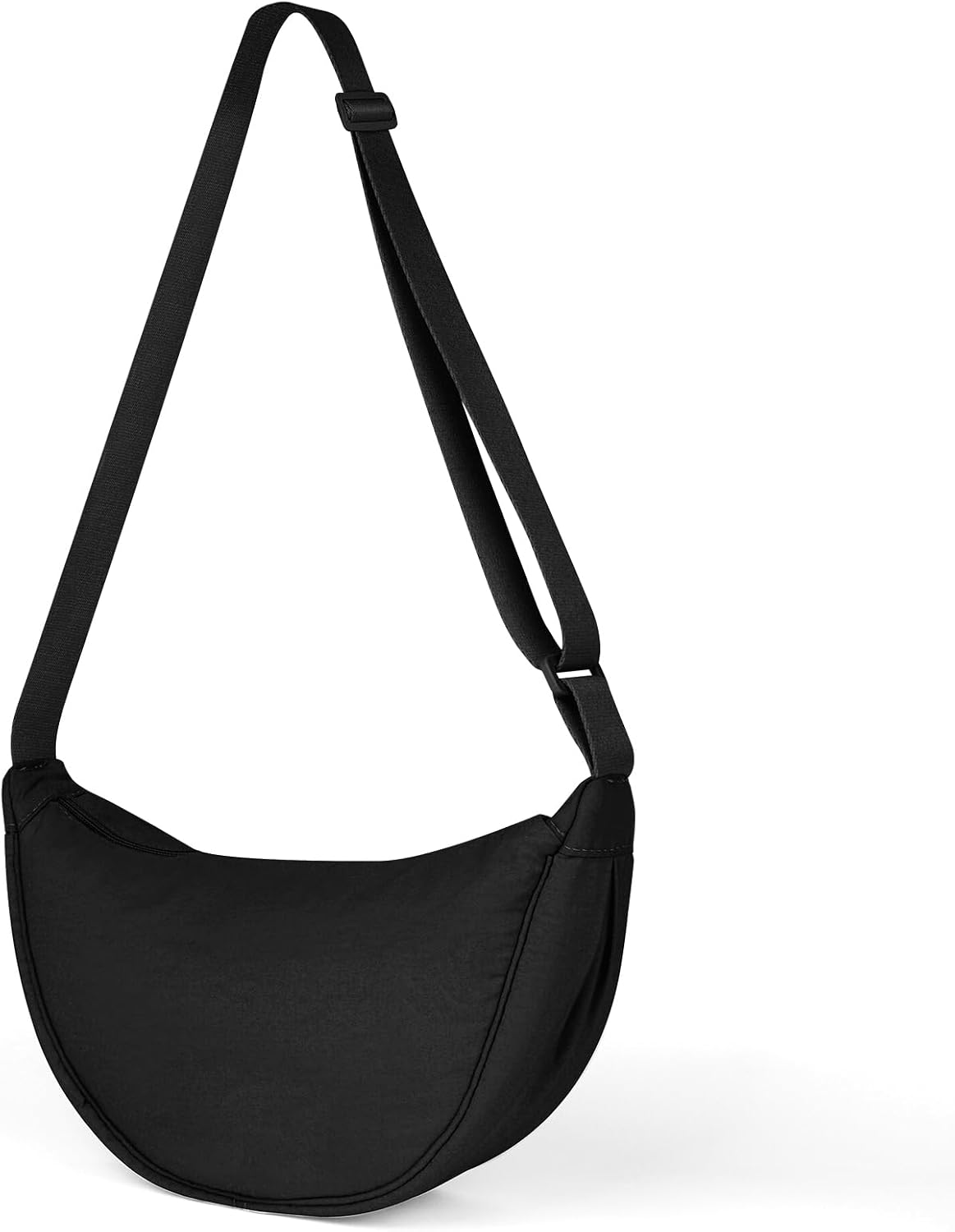 Aucuu Crescent Bag, Nylon Dumpling Bag for Women, Hobos Crossbody Bag with Adjustable Strap, Women's Casual Messenger Bag, Solid Color Chest Bag Shoulder Bag for Daily Use