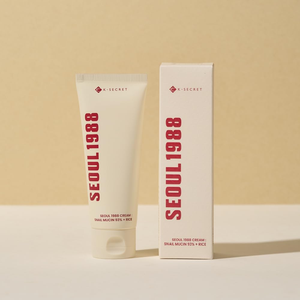 KSECRET SEOUL 1988 Cream : Snail Mucin 93% + Rice, 100ml/3.38fl.oz.
